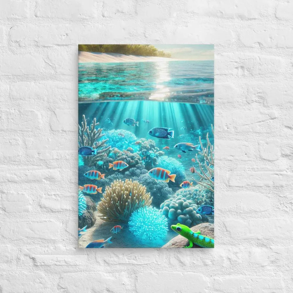 Oceaandromen - Levendige Onderwater Canvas Wanddecoratie