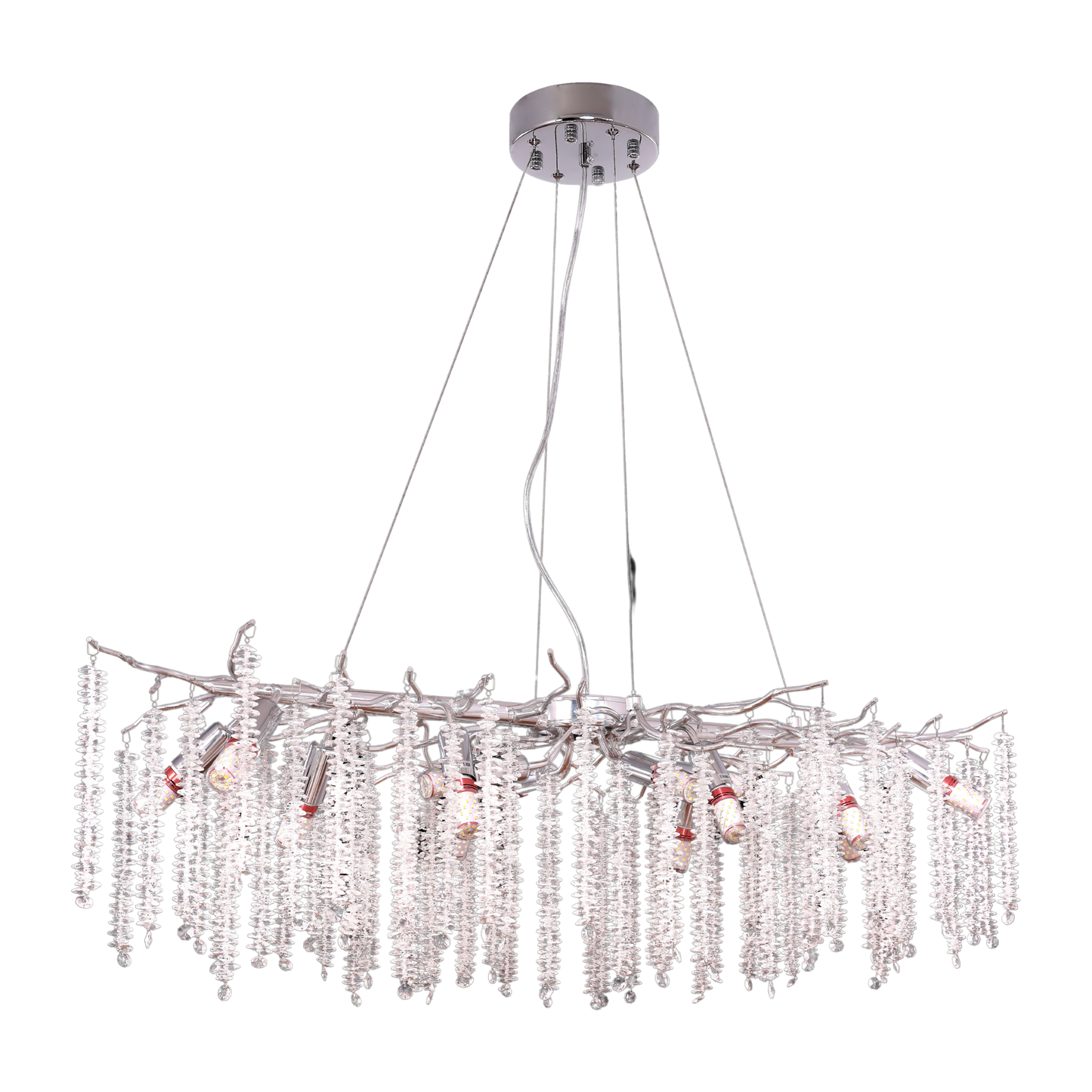 Hanglamp Frost Zilver | 100x40cm - Luxury Living