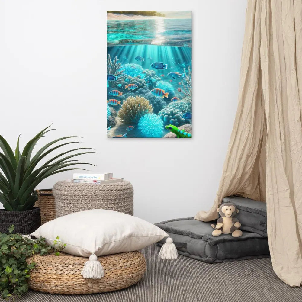 Oceaandromen - Levendige Onderwater Canvas Wanddecoratie