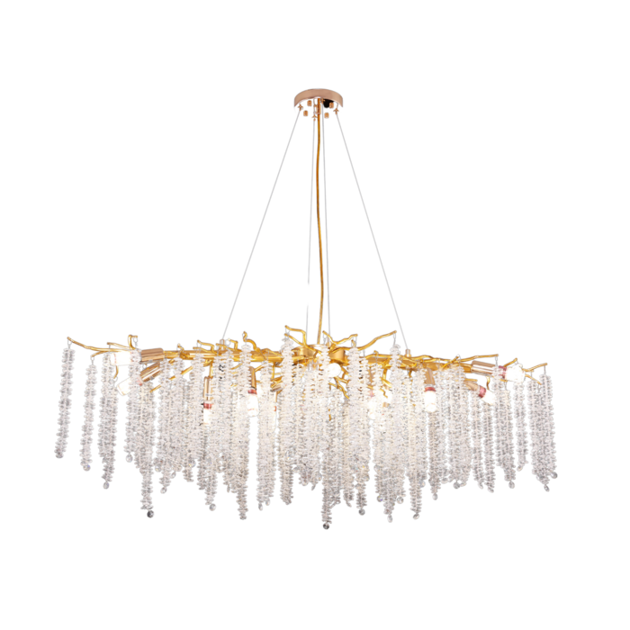 Elegante Hanglamp Frost Gold
