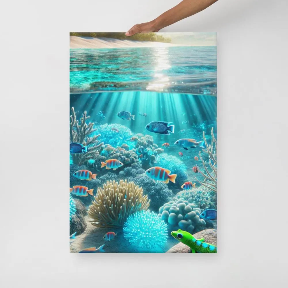 Oceaandromen - Levendige Onderwater Canvas Wanddecoratie