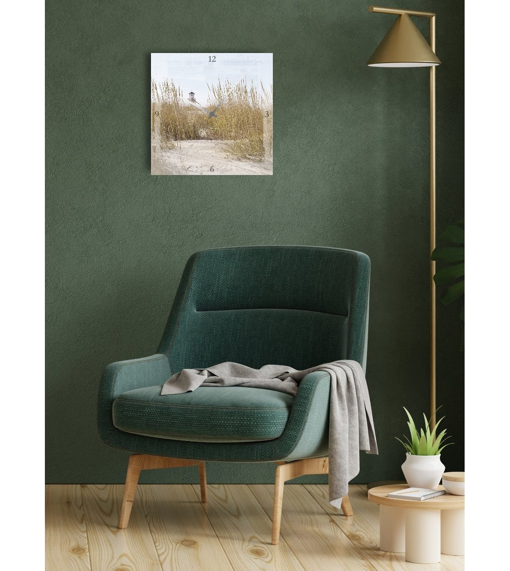 Wandklok ‘Zonsondergang aan Zee’ – Design Acrylglas Klok van Unique Treasure
