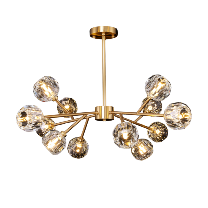 Stijlvolle Hanglamp Rosy Copper Gold – Set van 12 (90x45cm)
