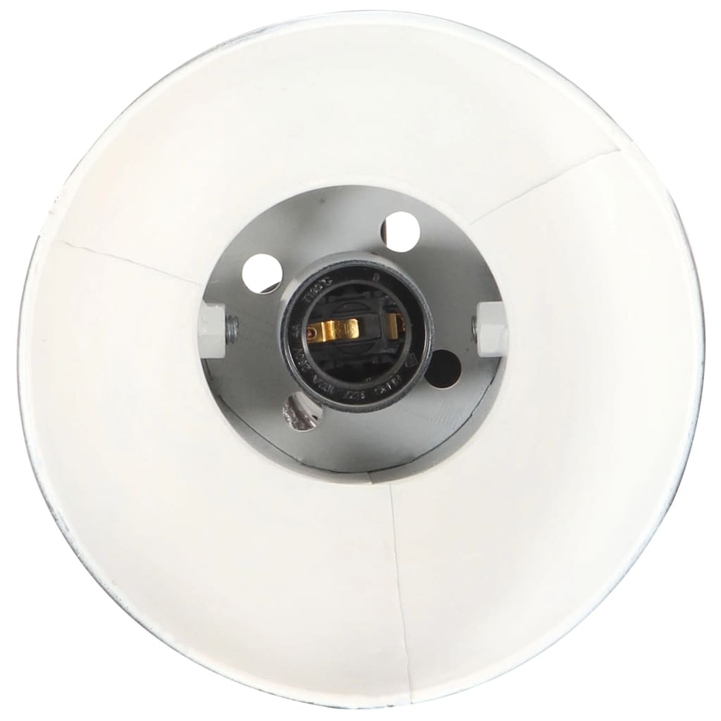 Vloerlamp met 2 lampenkappen E27 gietijzer zwart