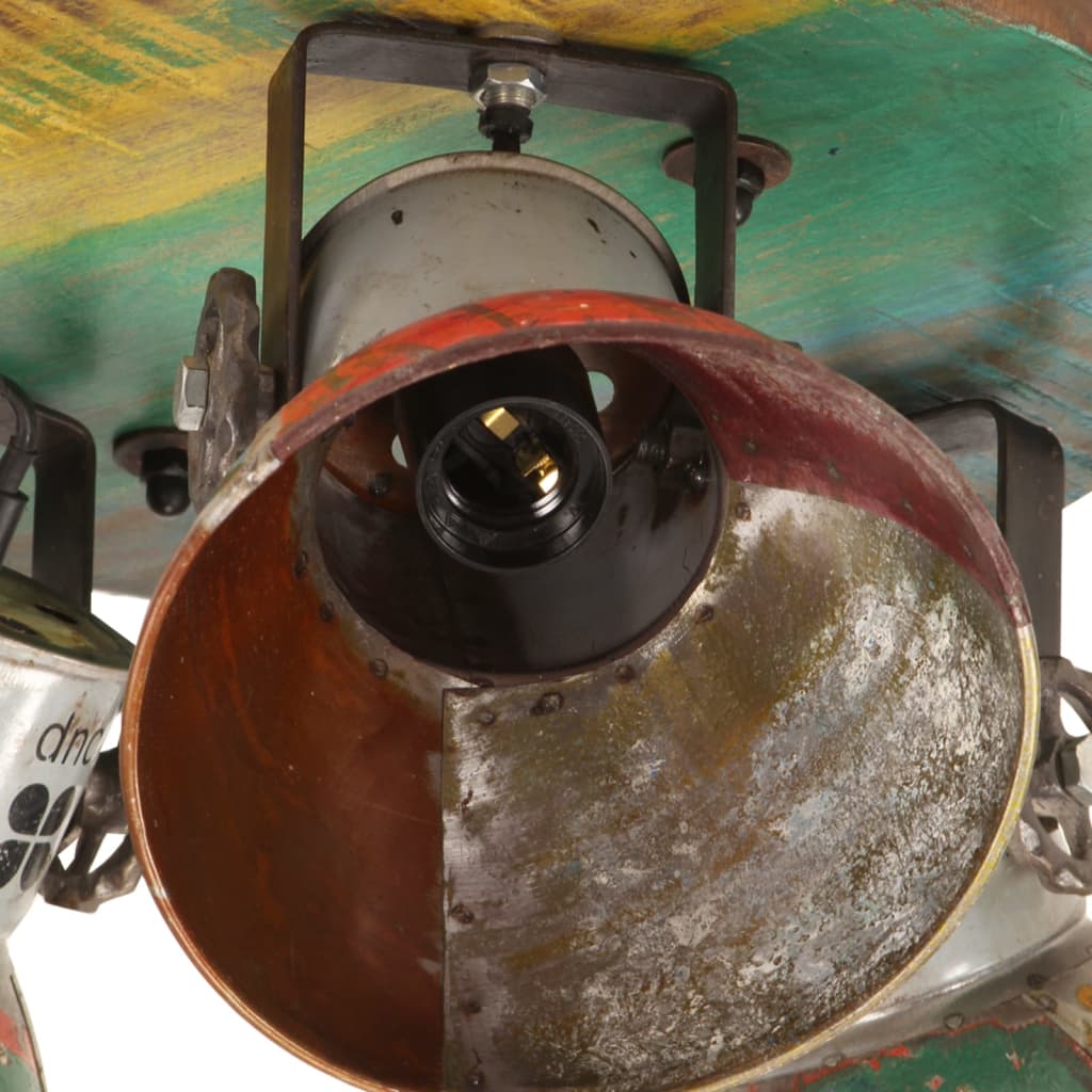 Plafondlamp industrieel 25 W E27 42x25 cm meerkleurig