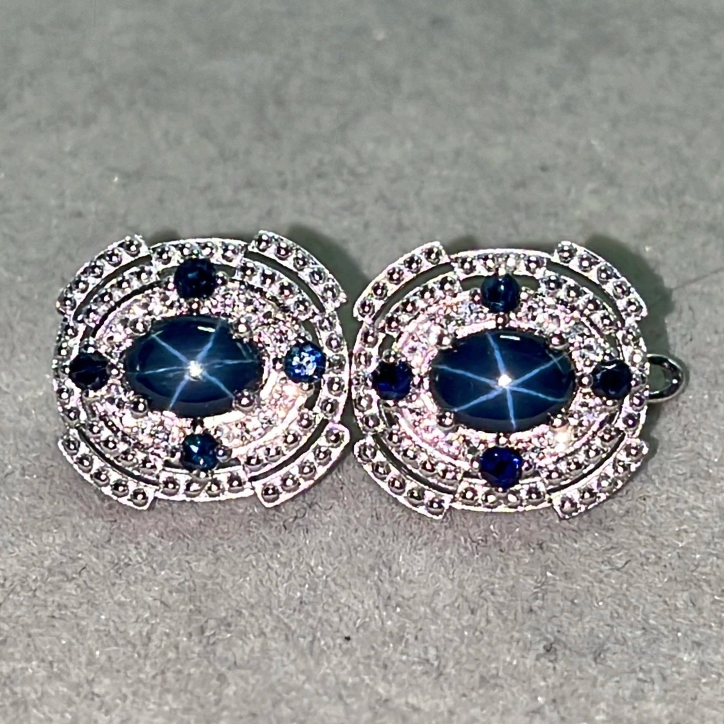 Natuurlijke saffierring – blauw, 925 sterling zilver
