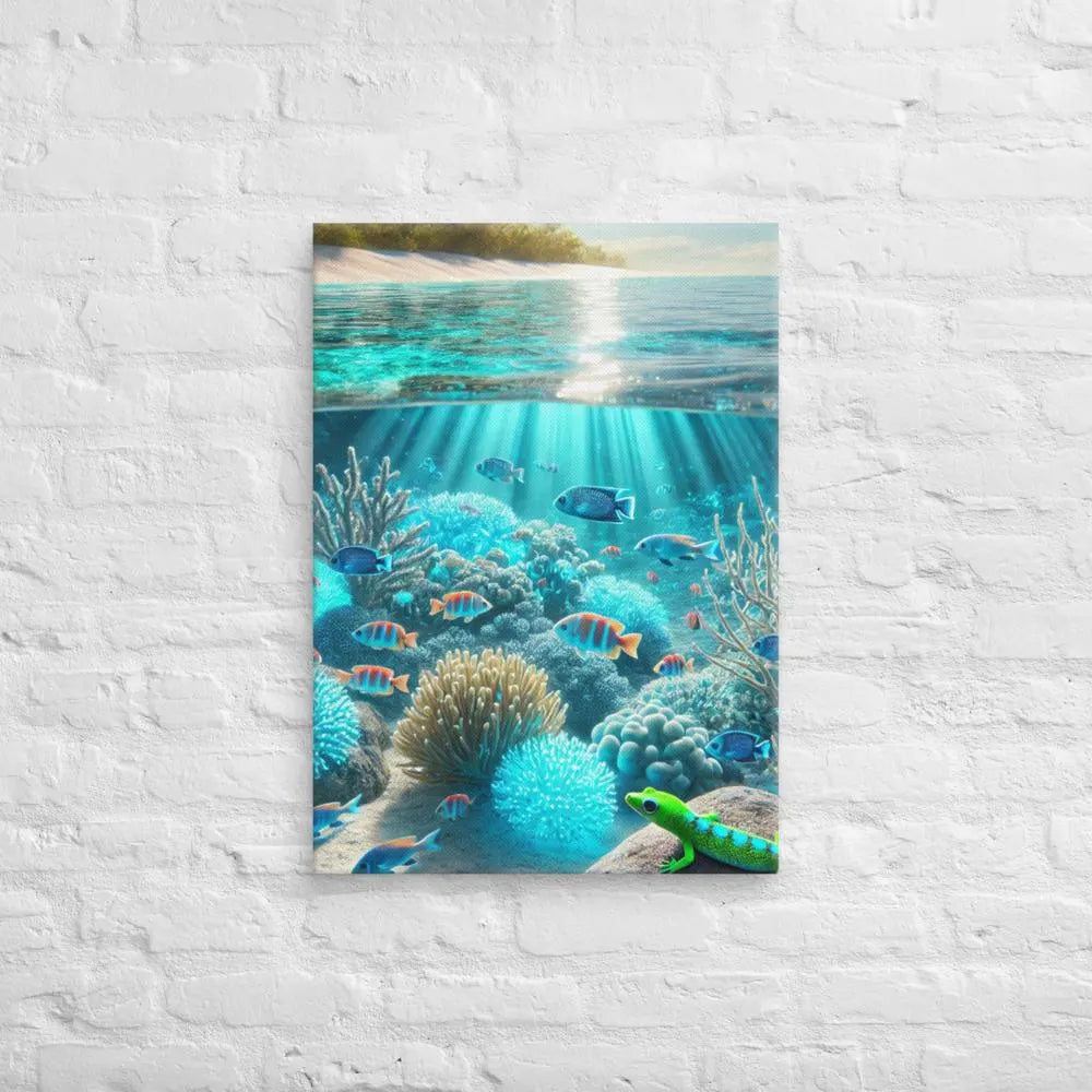 Oceaandromen - Levendige Onderwater Canvas Wanddecoratie