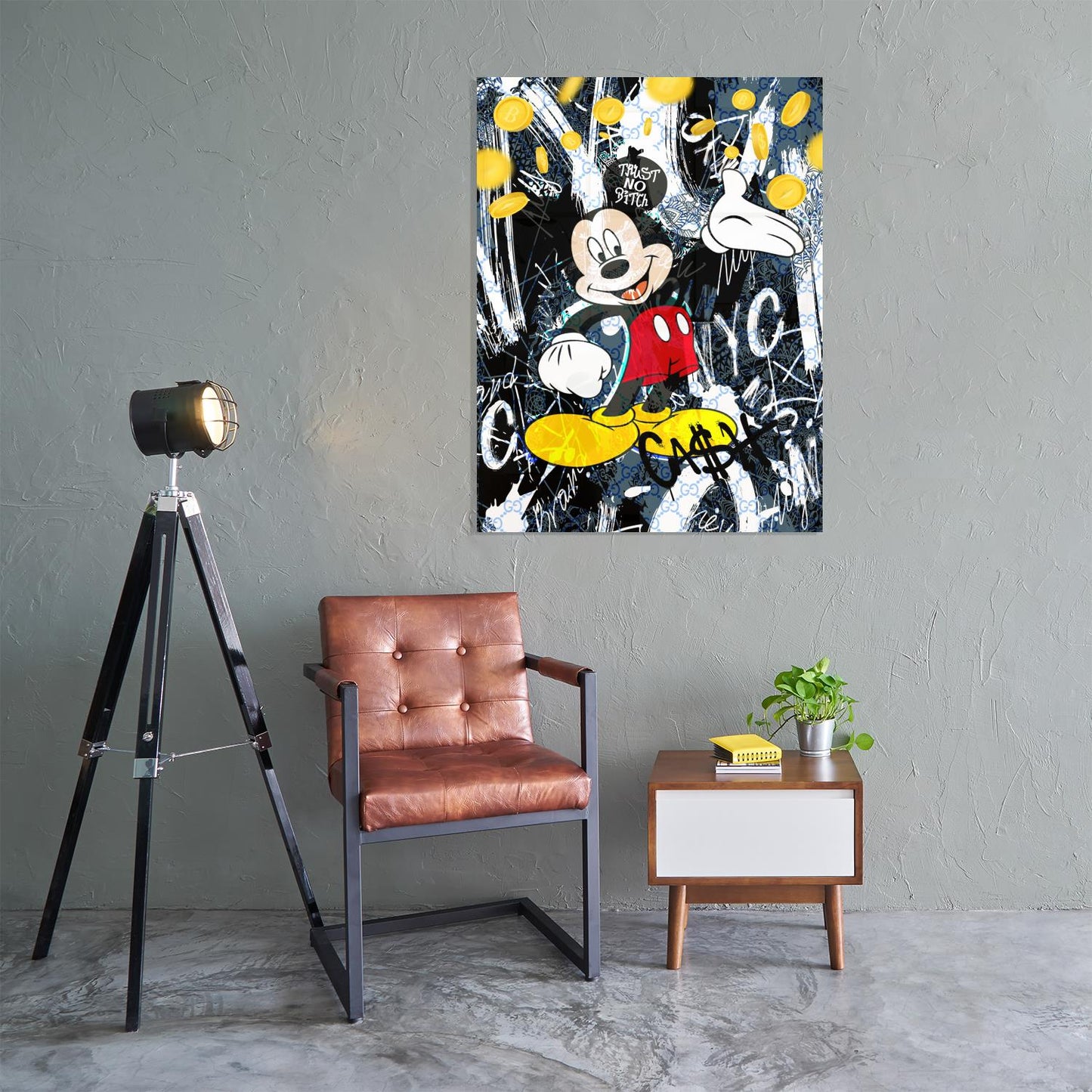 Acrylic glass picture - Mickey Cash Living example