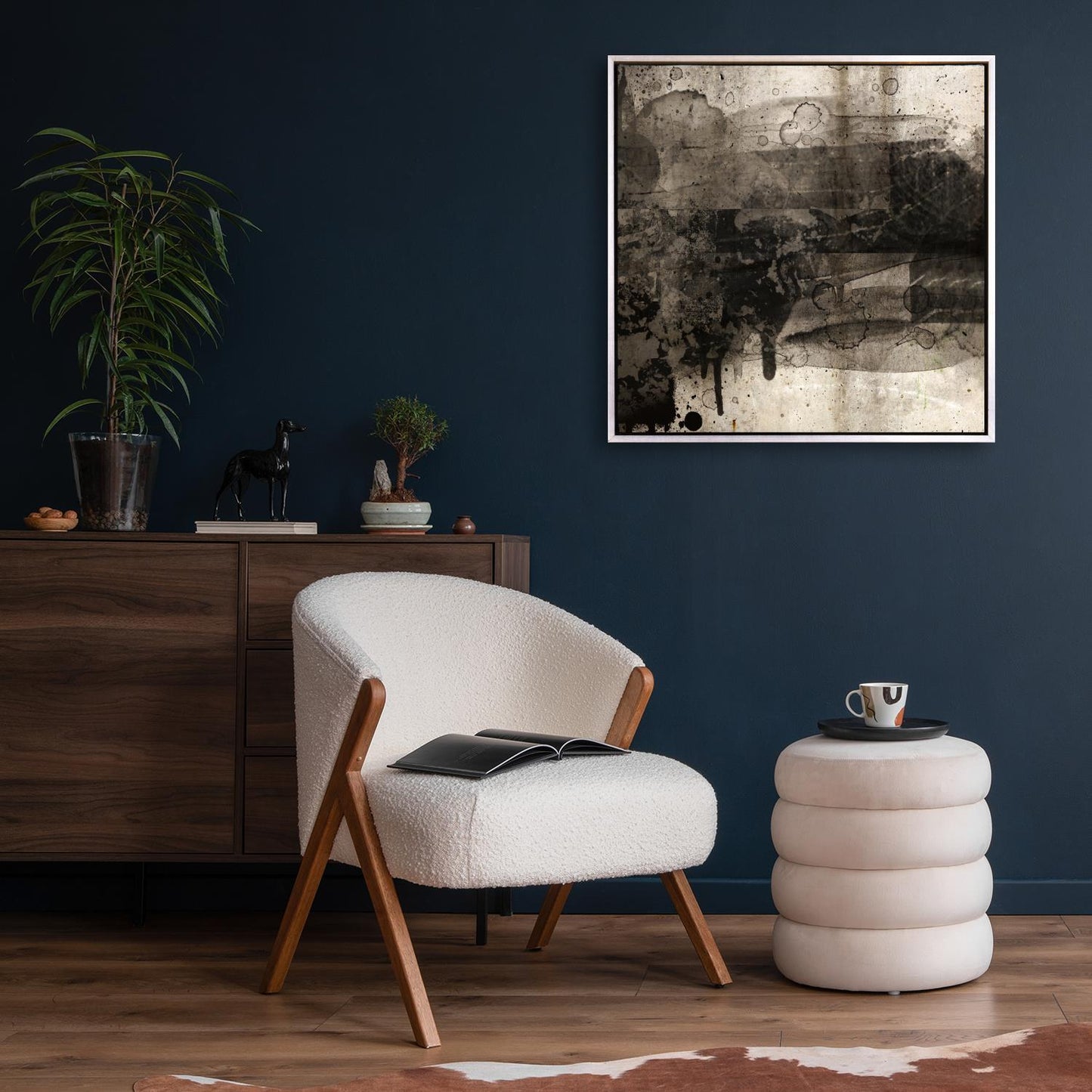Unique Treasure Canvasdoek “Arwen” 50×50 cm Met Schaduwvoeglijst