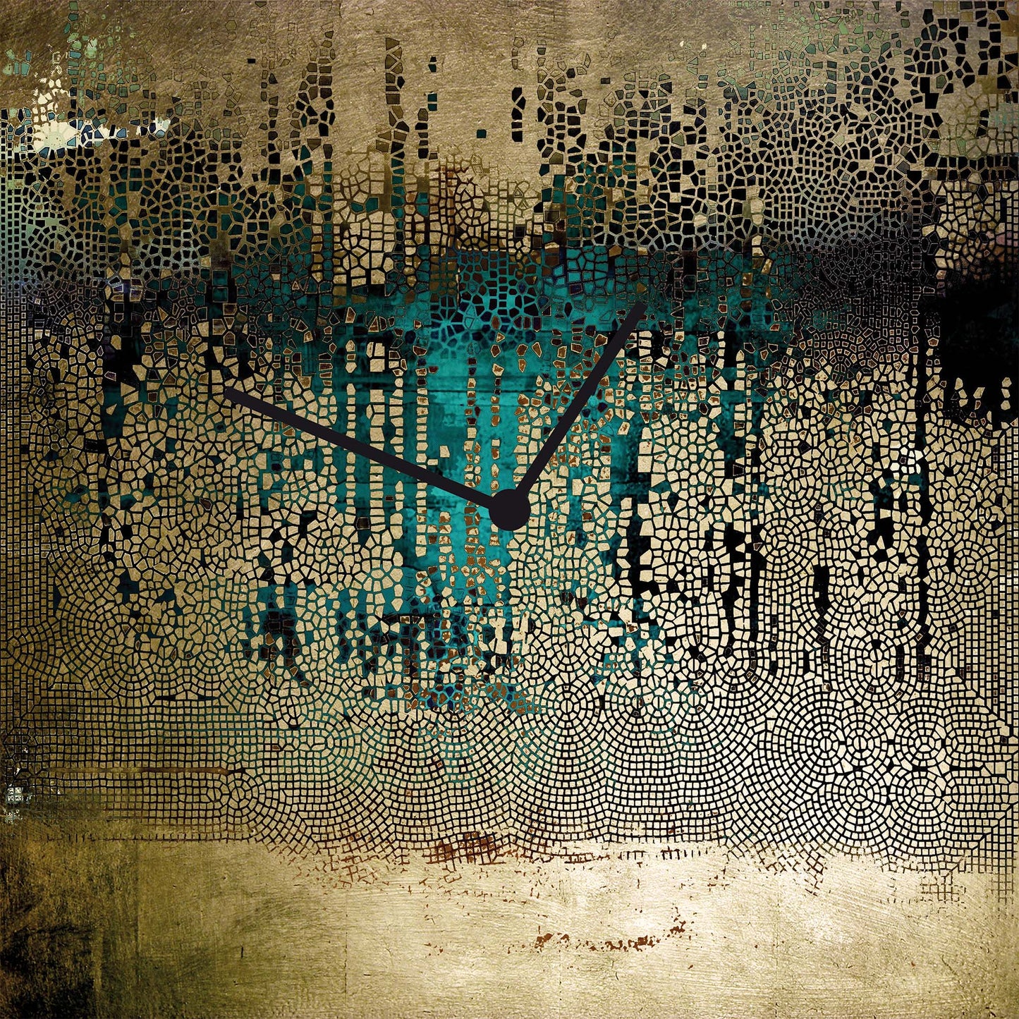 Valore Aureo gold leaf clock