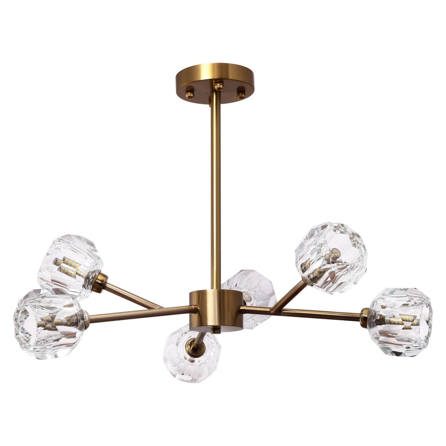 Hanglamp Rosy Copper Gold | 6 - 65x45cm - Luxury Living