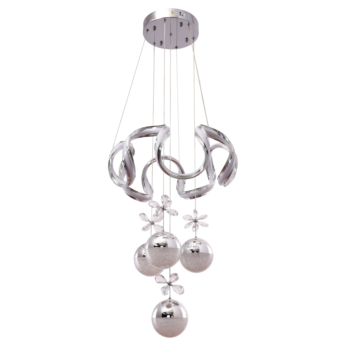 Hanglamp Clove Chrome | 50cm - Luxury Living