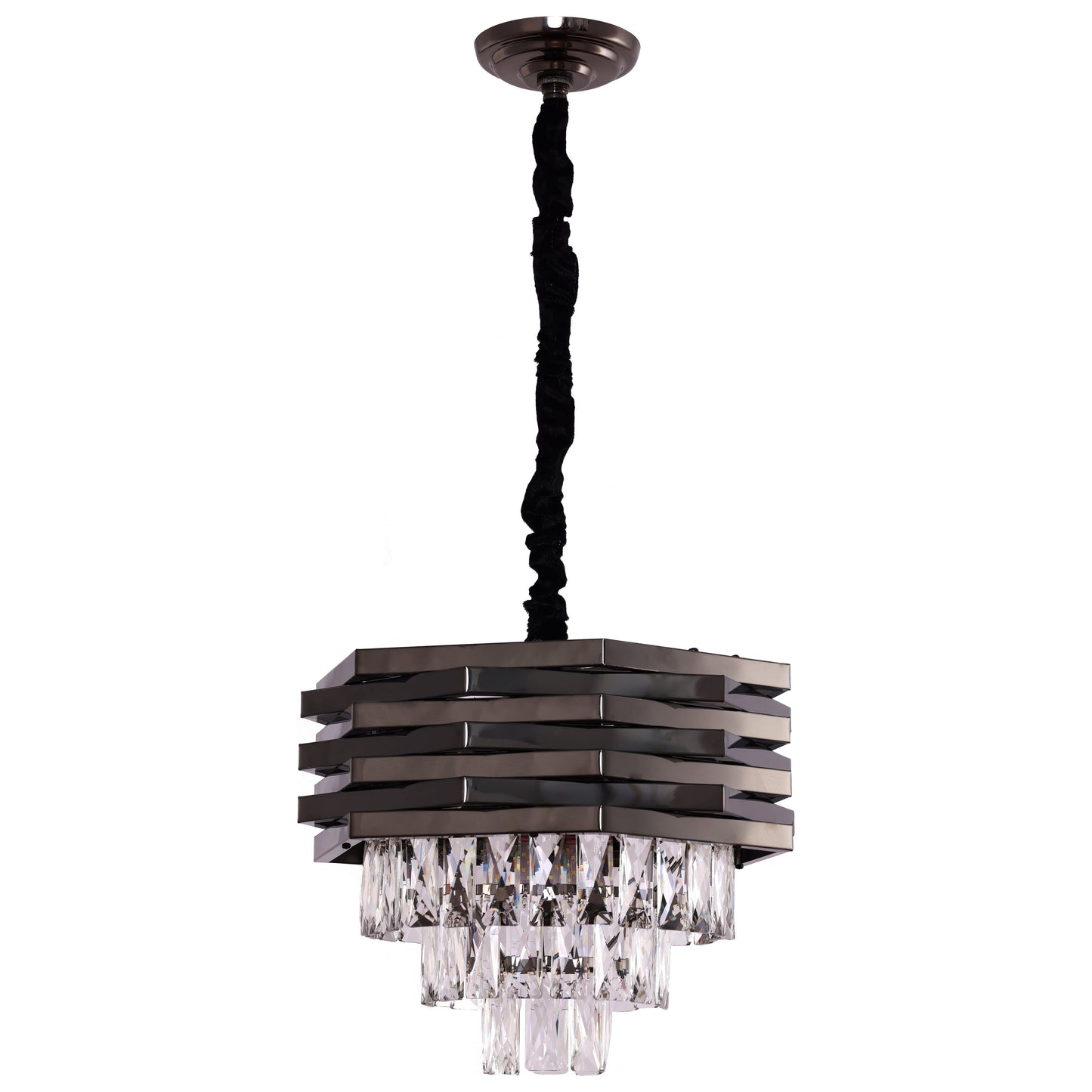 Hanglamp Crystal Black | 40cm - Luxury Living