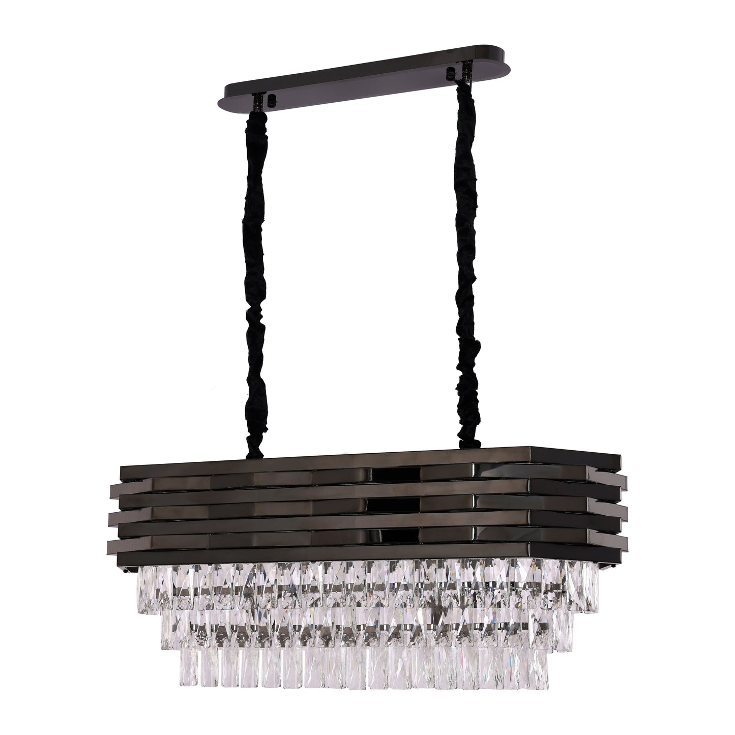 Hanglamp Crystal Black | 80x30cm - Luxury Living