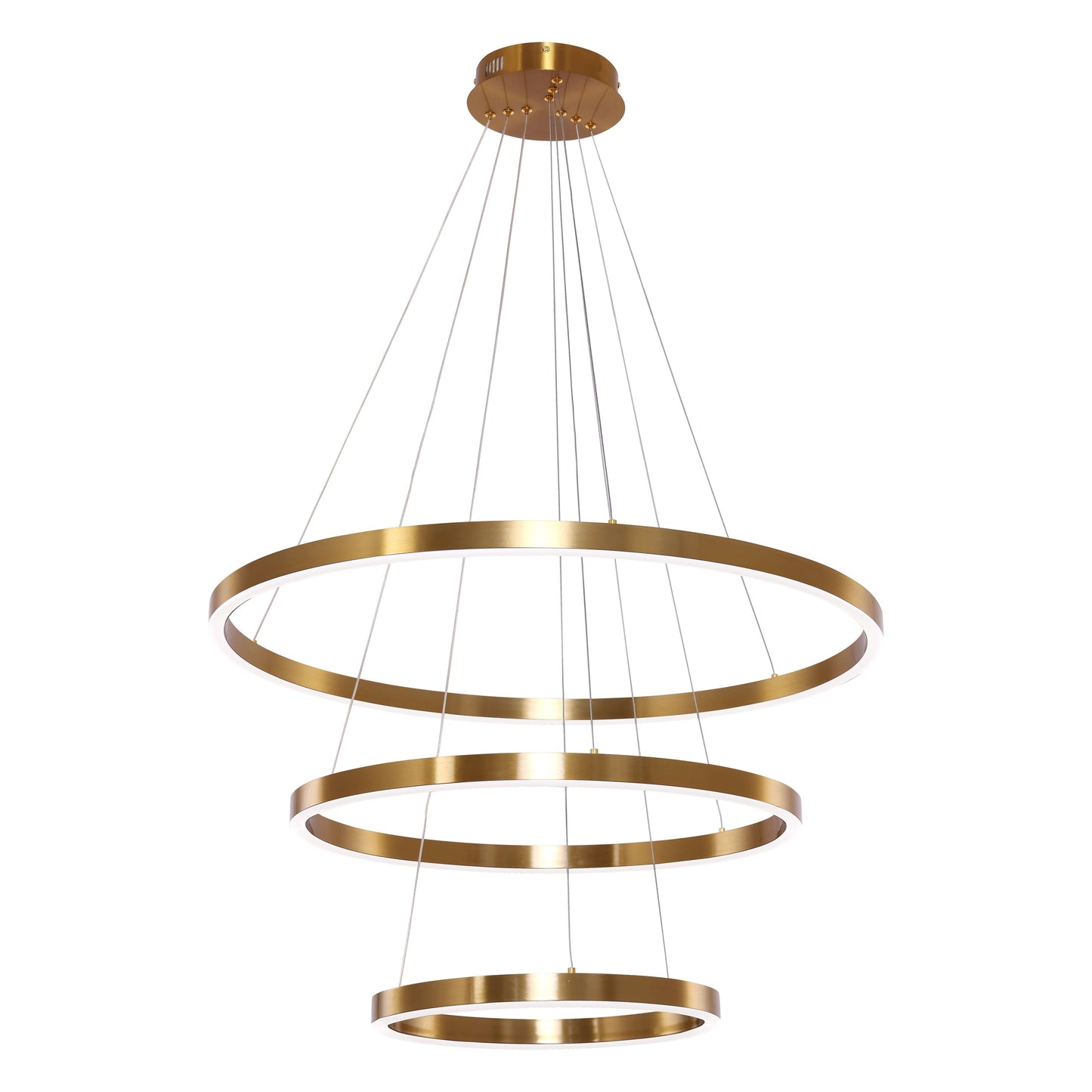 Hanglamp Neo Copper Gold | 3-Ring 40+60+80cm - Luxury Living