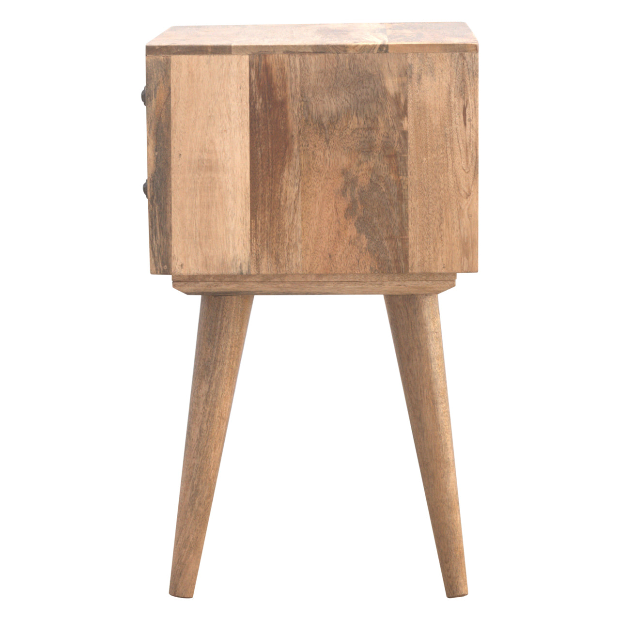 Handgemaakte -Elegant nachtkastje – massief hout – strak design – naturel