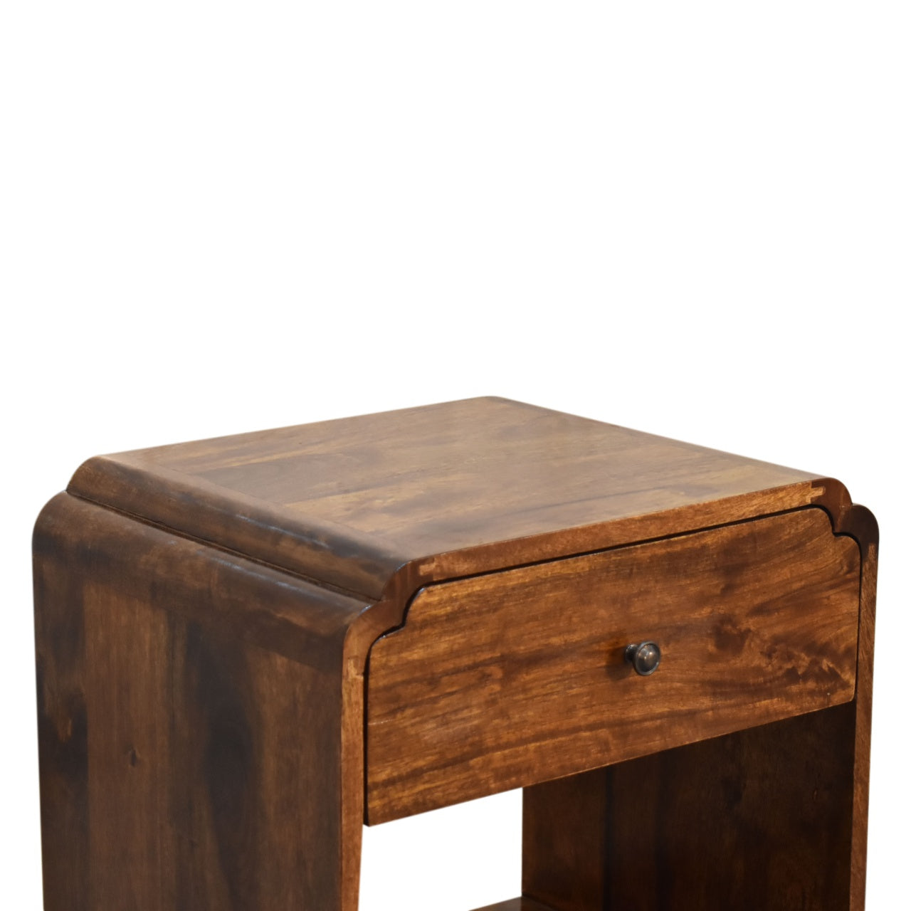 Handgemaakte - Retro nachtkastje – Newton stijl – houtlook – compact