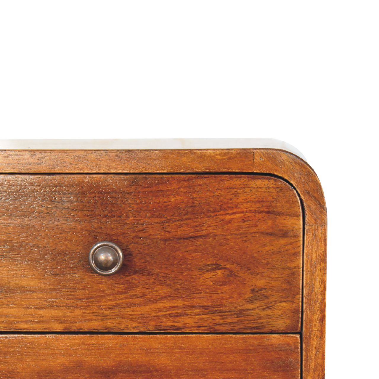 Handgemaakte -Elegant wandkastje – zwevend – mini formaat – kastanjehout