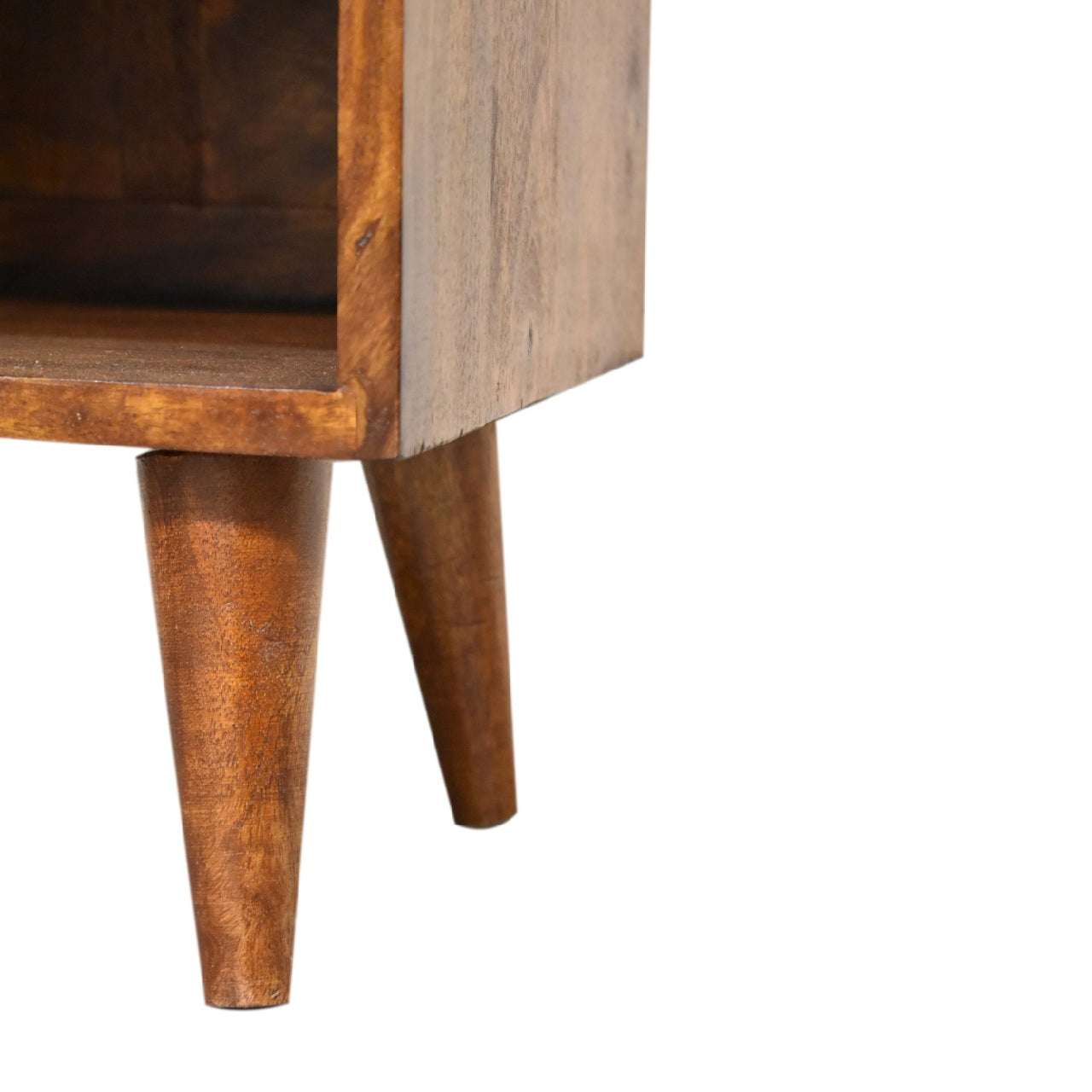 Handgemaakte -Chic nachtkastje – goudkleurig – lade – mini – Manila stijl