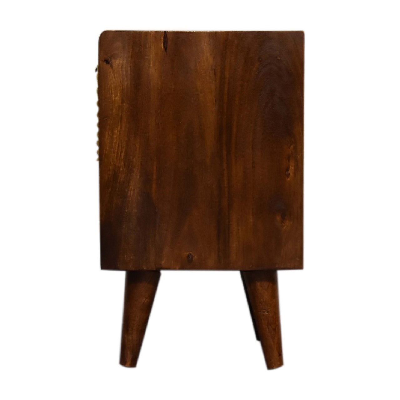 Handgemaakte -Chic nachtkastje – goudkleurig – lade – mini – Manila stijl