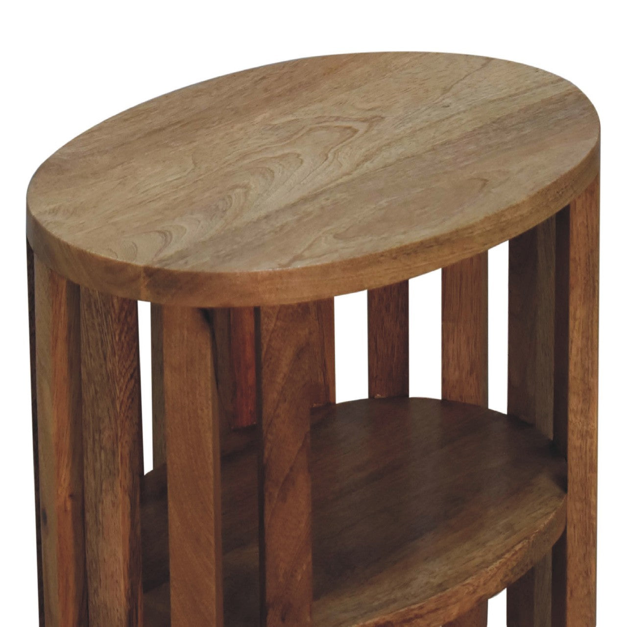 Handgemaakte -Prachtig nachtkastje – Ariella – 2 planken – eikenlook