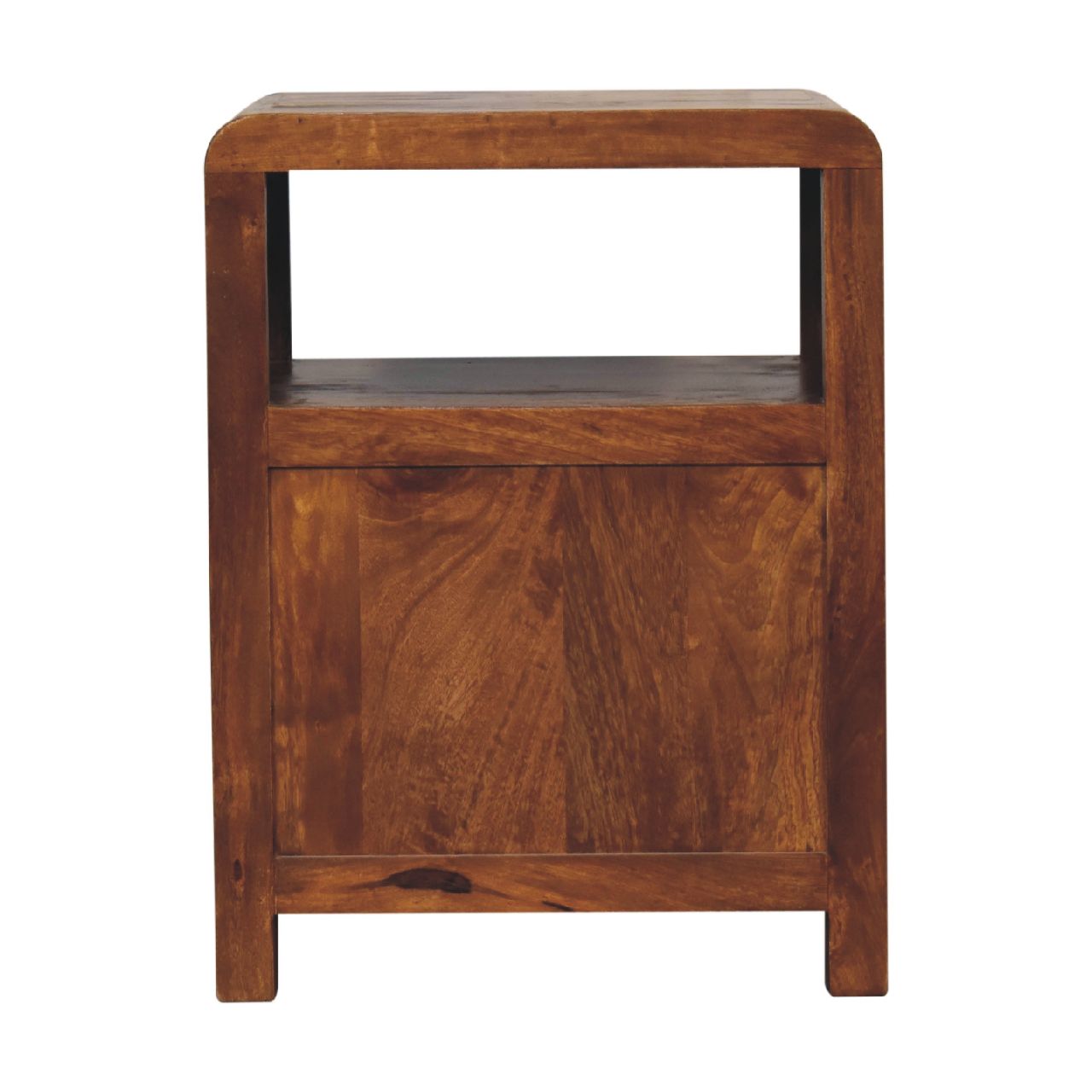 Handgemaakte -Luxe nachtkastje – Aspen model – compact – houtstructuur