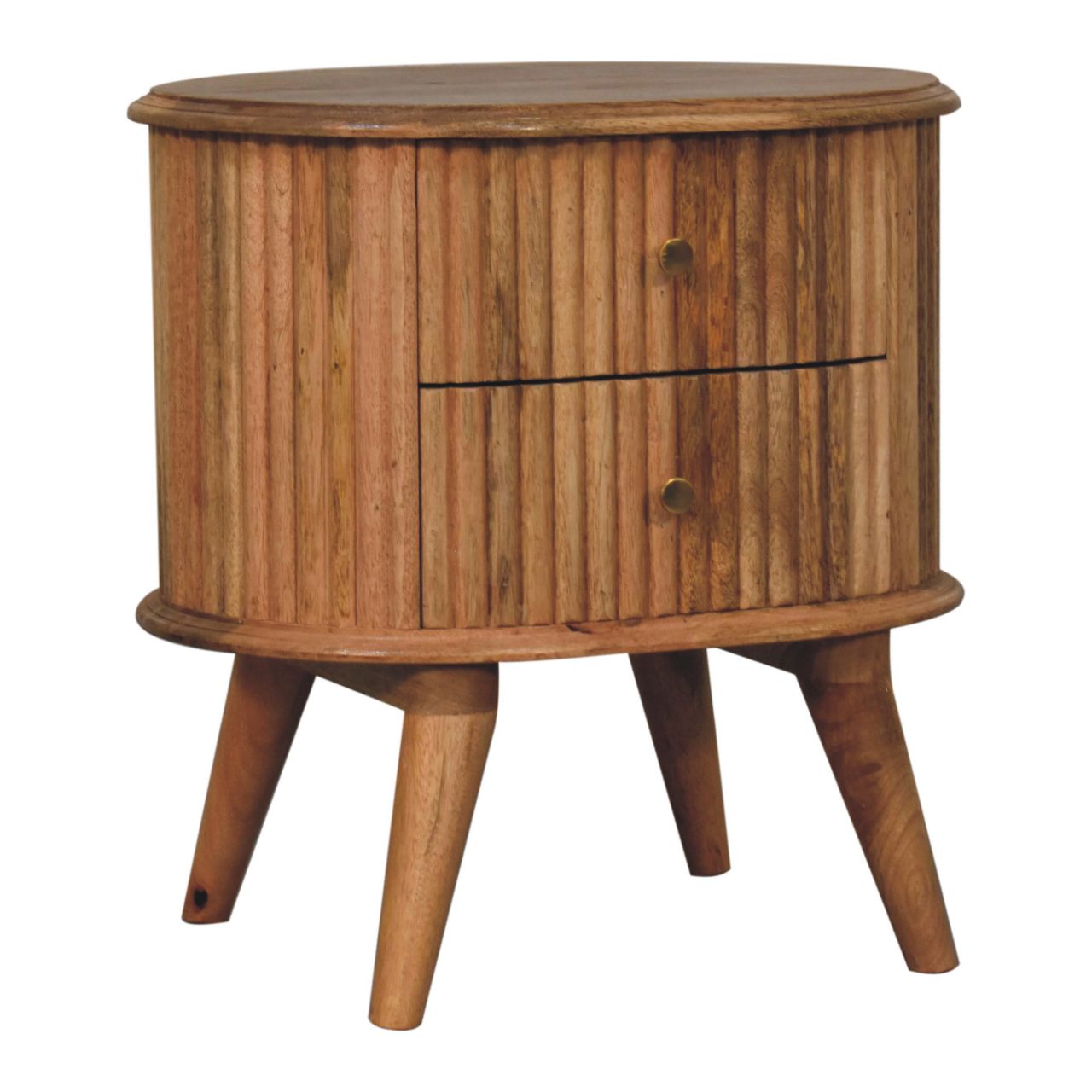 Handgemaakte -Elegant nachtkastje – Soba design – Scandinavische uitstraling