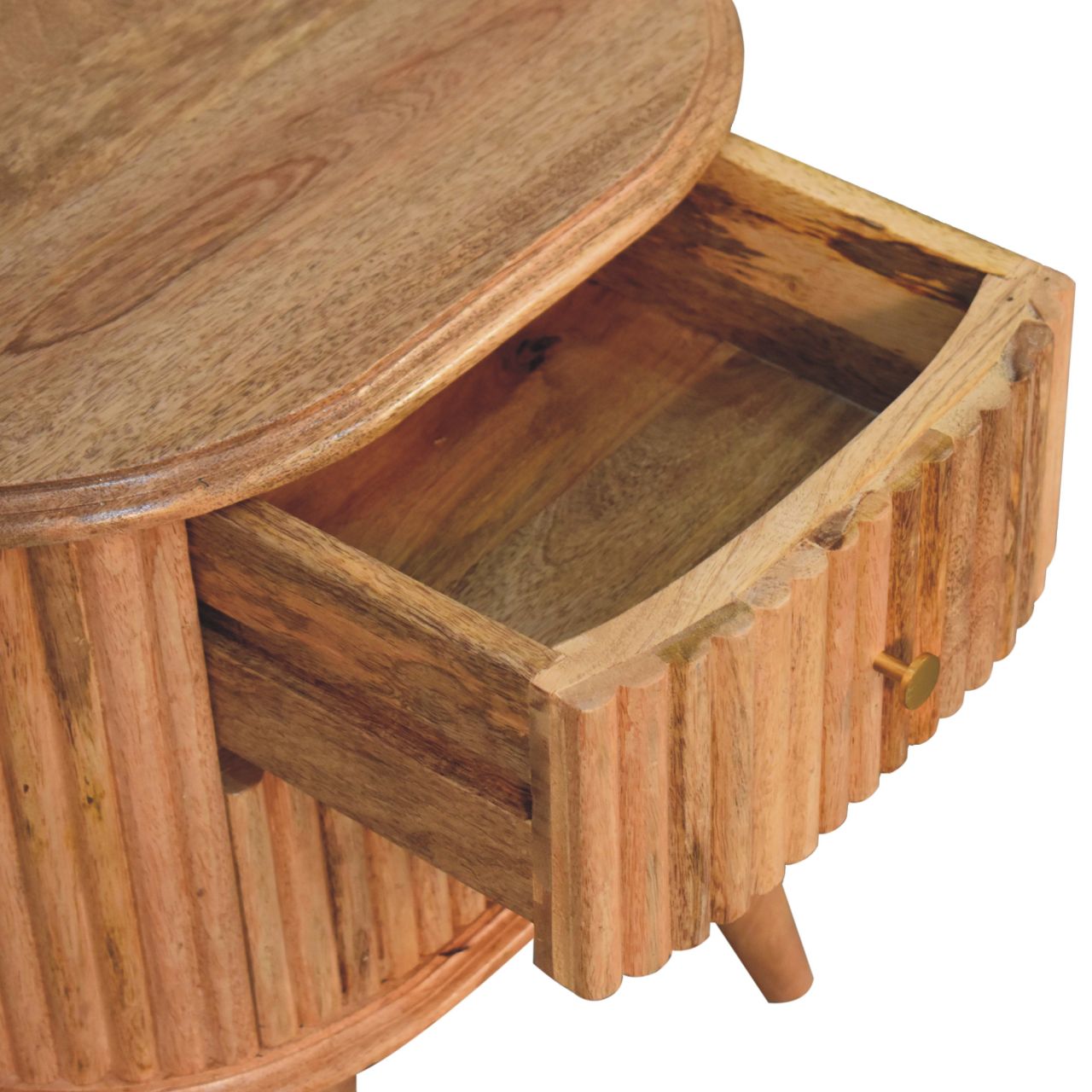 Handgemaakte -Elegant nachtkastje – Soba design – Scandinavische uitstraling