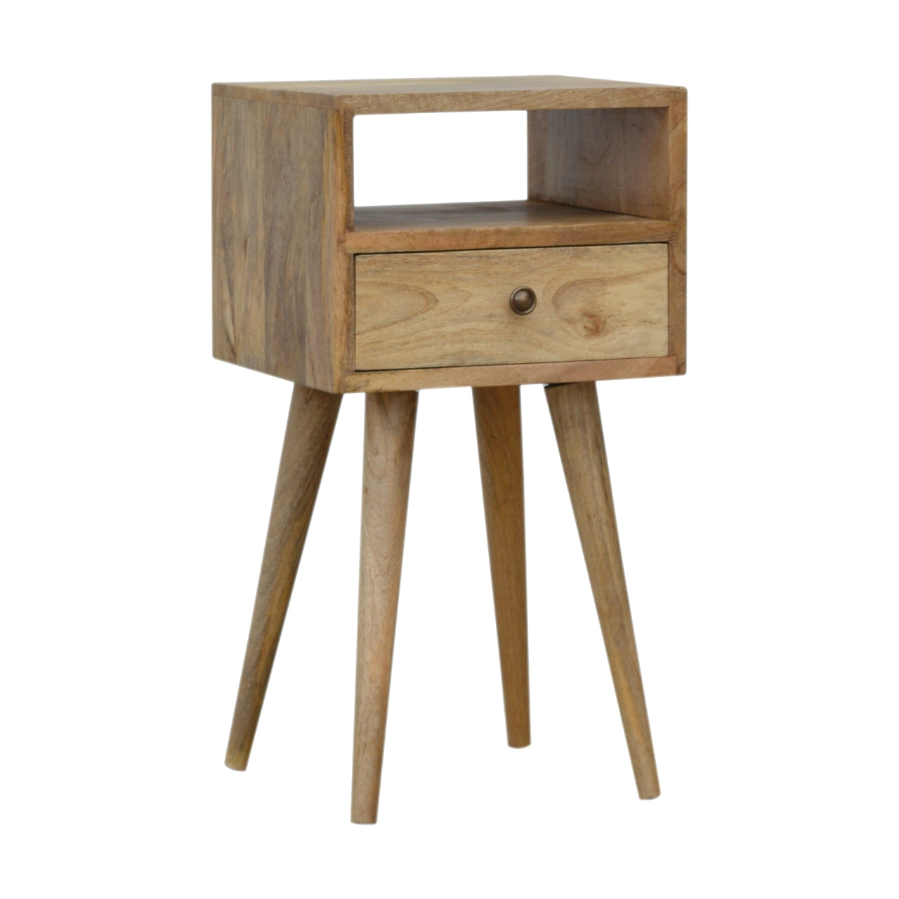 Compact nachtkastje – eikenlook – ruimtebesparend mini model