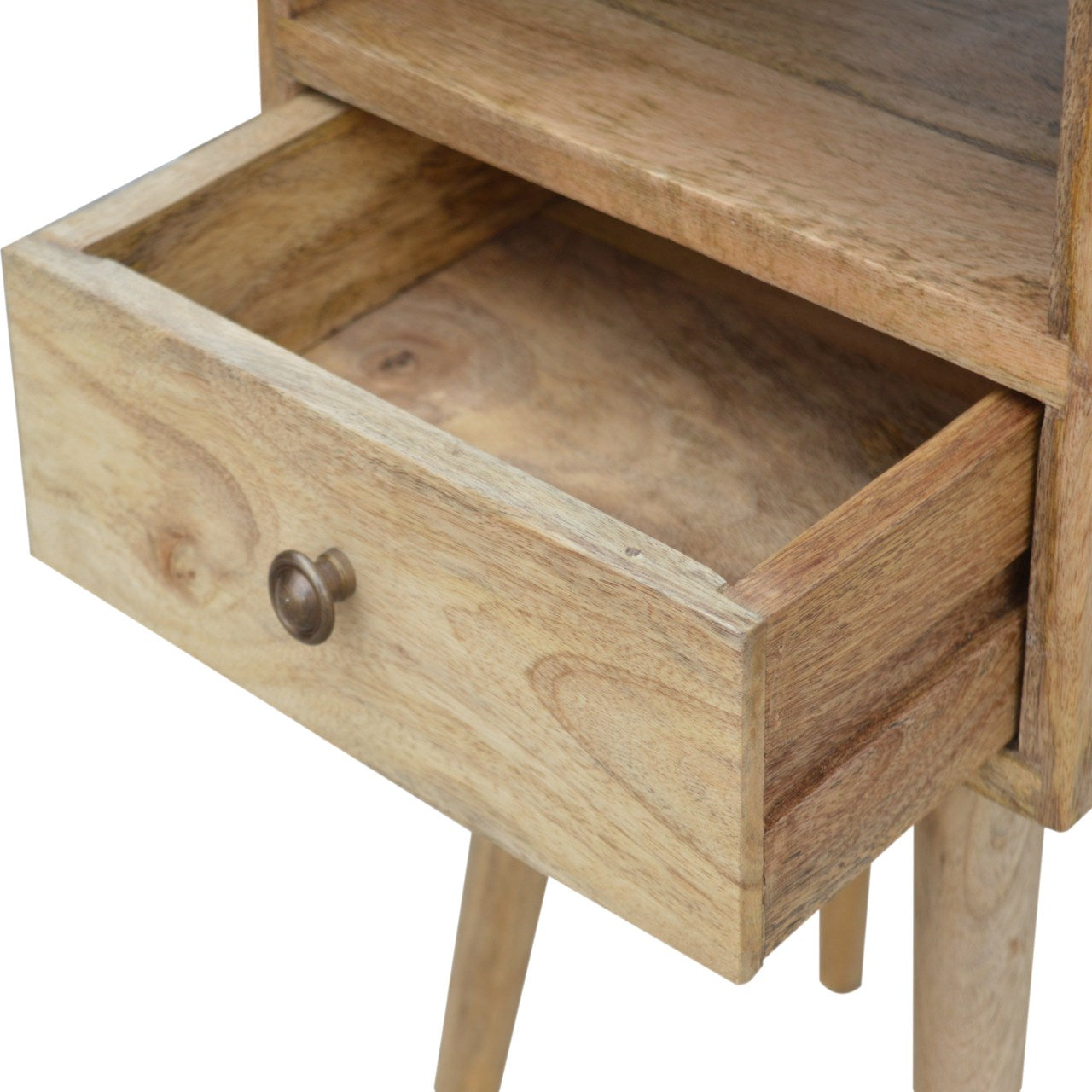 Compact nachtkastje – eikenlook – ruimtebesparend mini model