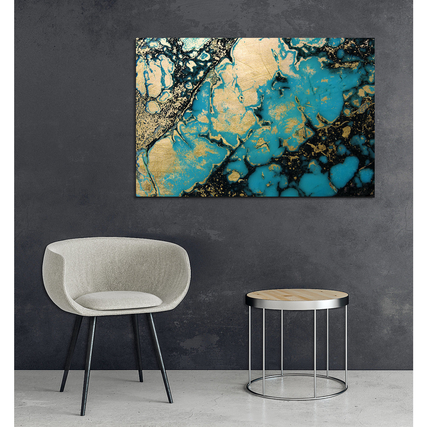 Gold leaf picture - Benno Living example