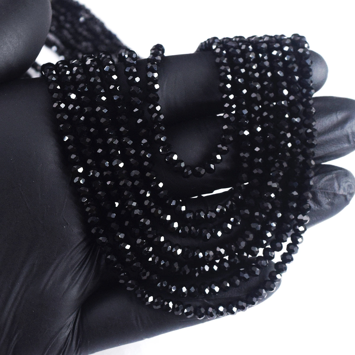 Echte 7-Rijige Spinel Kralenketting met Gefacetteerde Stenen 295,00 CT