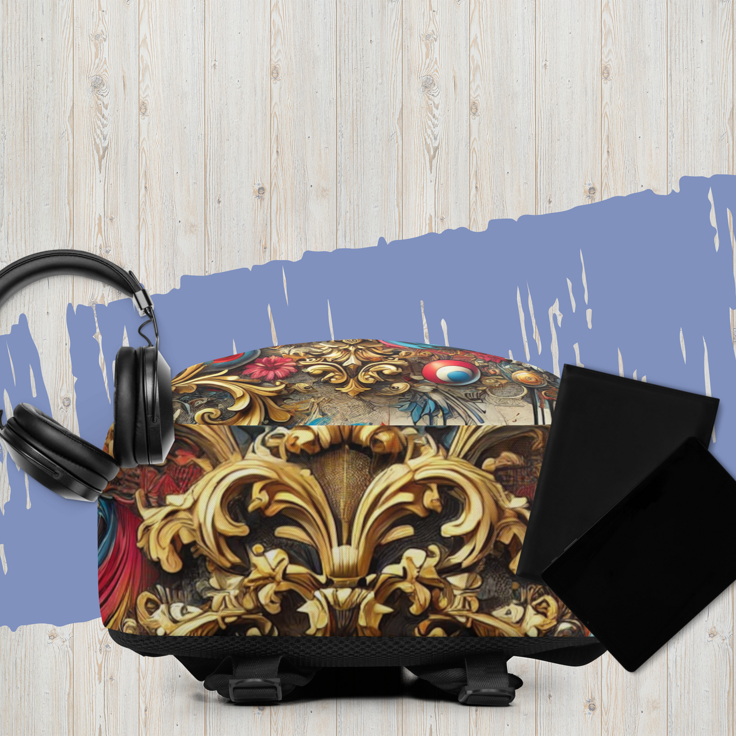 Barokke en Moderne Stijl Rugzak - Unieke Mix van Klassiek en Trendy Design