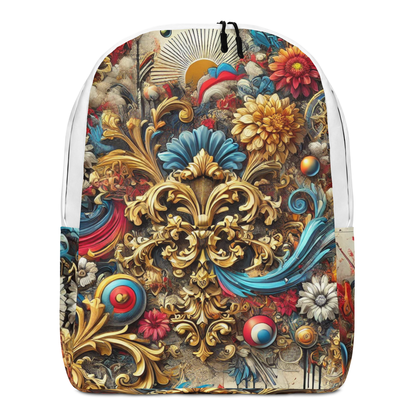 Barokke en Moderne Stijl Rugzak - Unieke Mix van Klassiek en Trendy Design