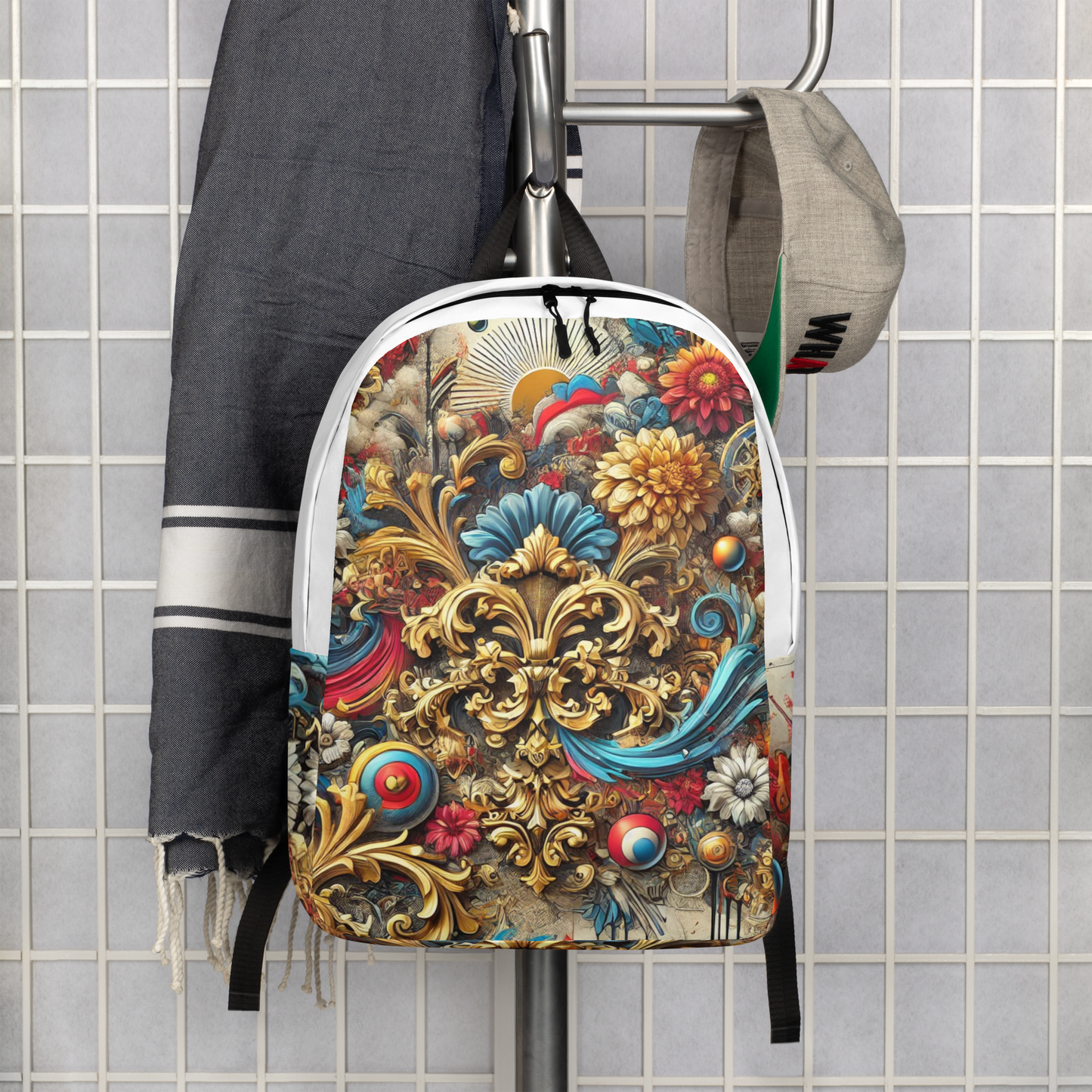 Barokke en Moderne Stijl Rugzak - Unieke Mix van Klassiek en Trendy Design