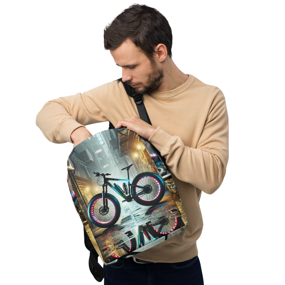 Fatbike Rugtas - Minimalistische Rugzak met Laptopvak - Waterbestendig - 15" Laptop Compartement - Stijlvolle Urban Fietstas