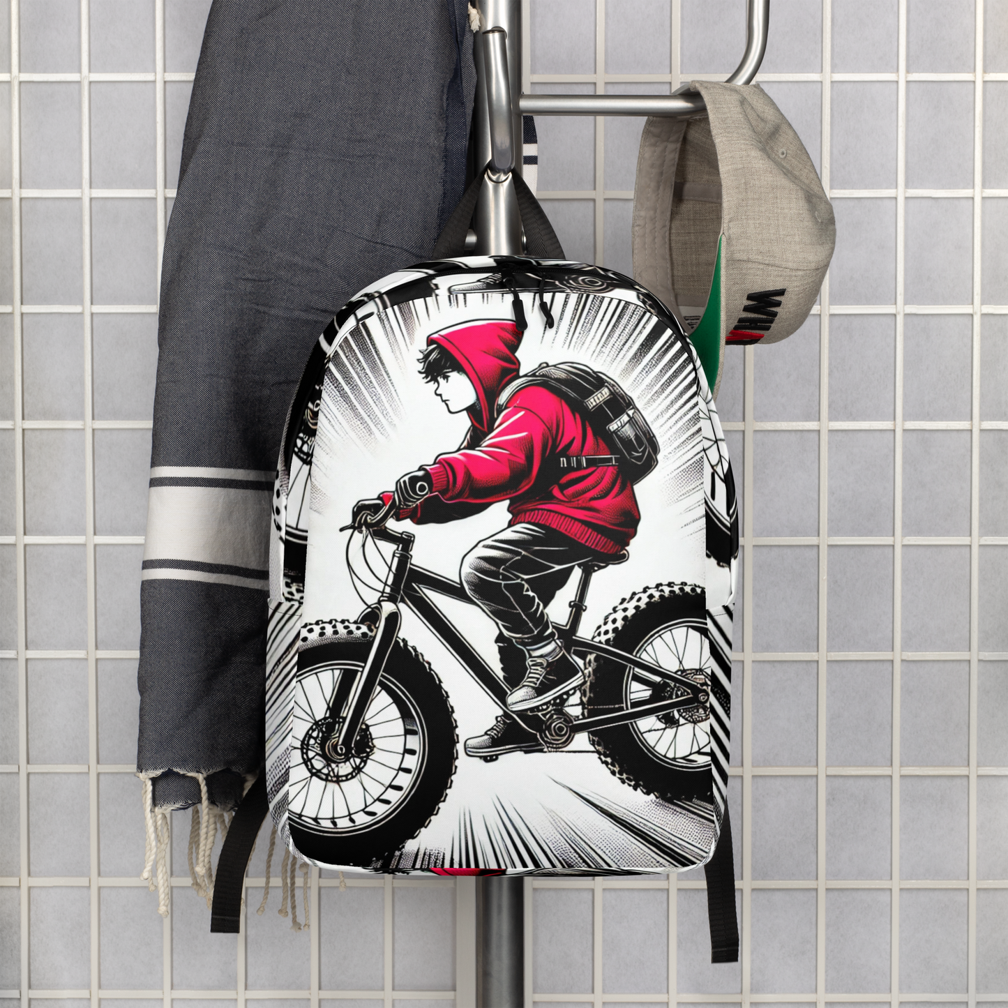 stijlvolle Fatbike Rugtas - met Laptopvak - Waterbestendig - 15" Laptop Compartement - Stijlvolle Urban Fietstas
