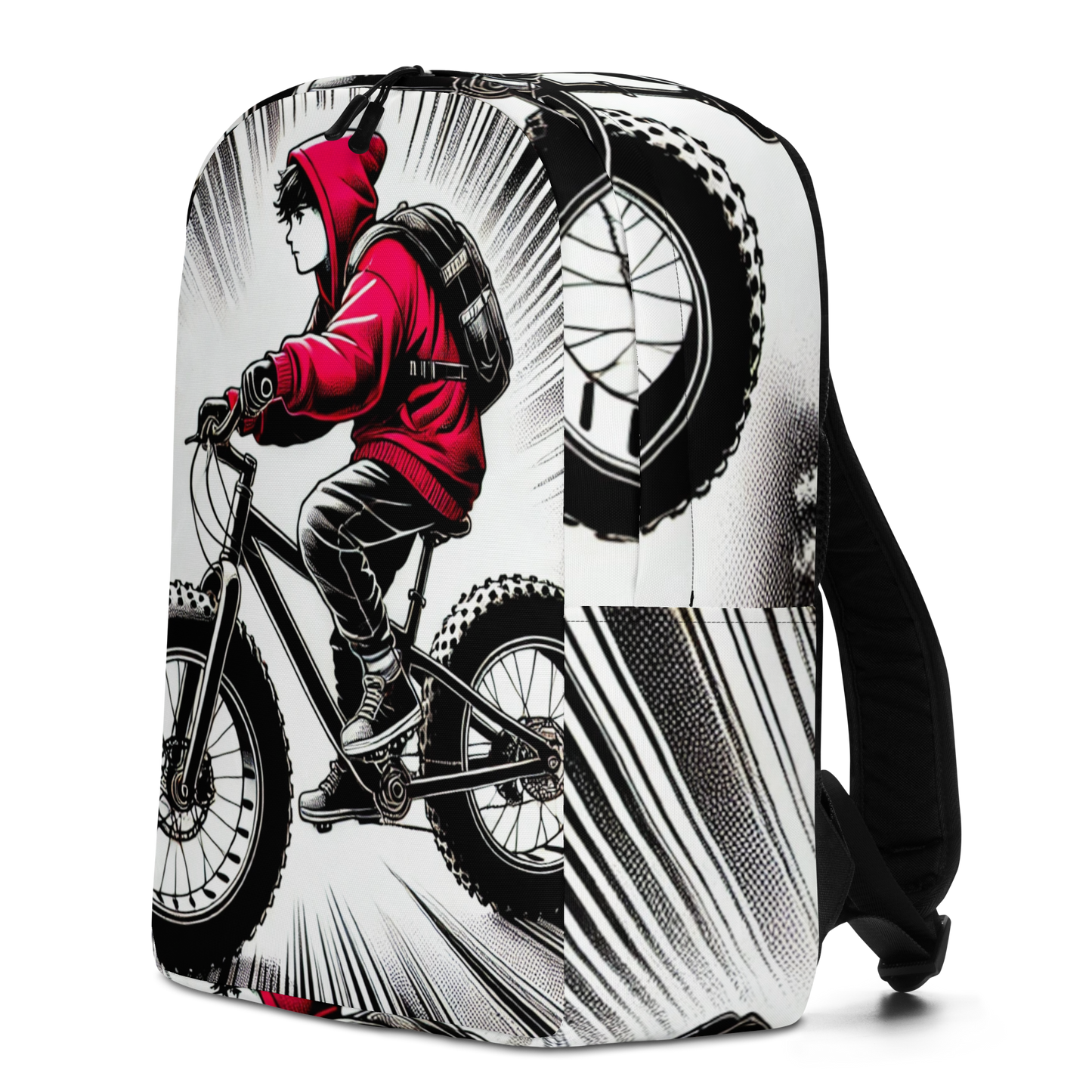 stijlvolle Fatbike Rugtas - met Laptopvak - Waterbestendig - 15" Laptop Compartement - Stijlvolle Urban Fietstas
