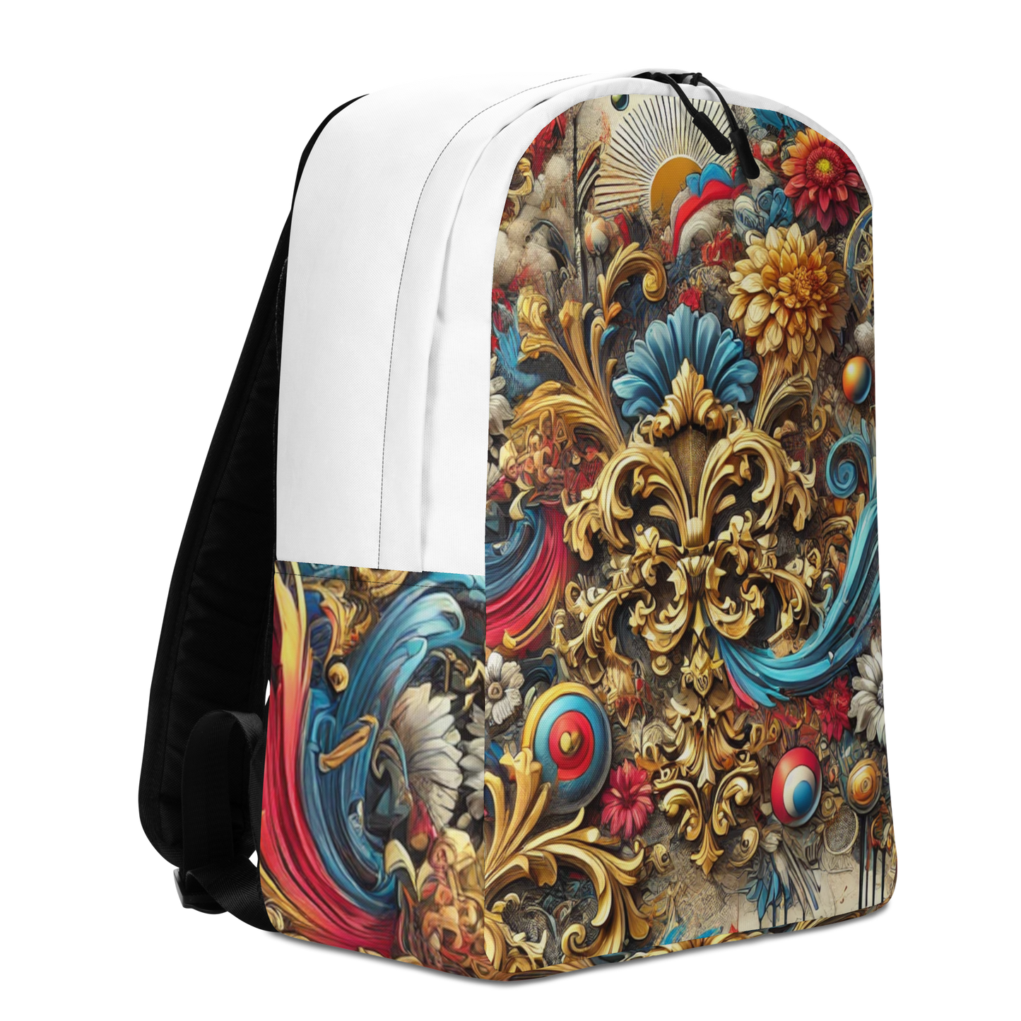 Barokke en Moderne Stijl Rugzak - Unieke Mix van Klassiek en Trendy Design