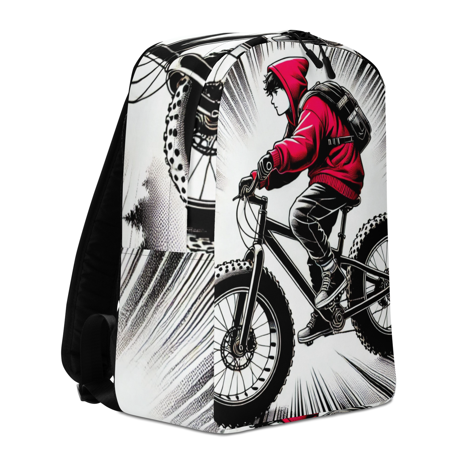 stijlvolle Fatbike Rugtas - met Laptopvak - Waterbestendig - 15" Laptop Compartement - Stijlvolle Urban Fietstas