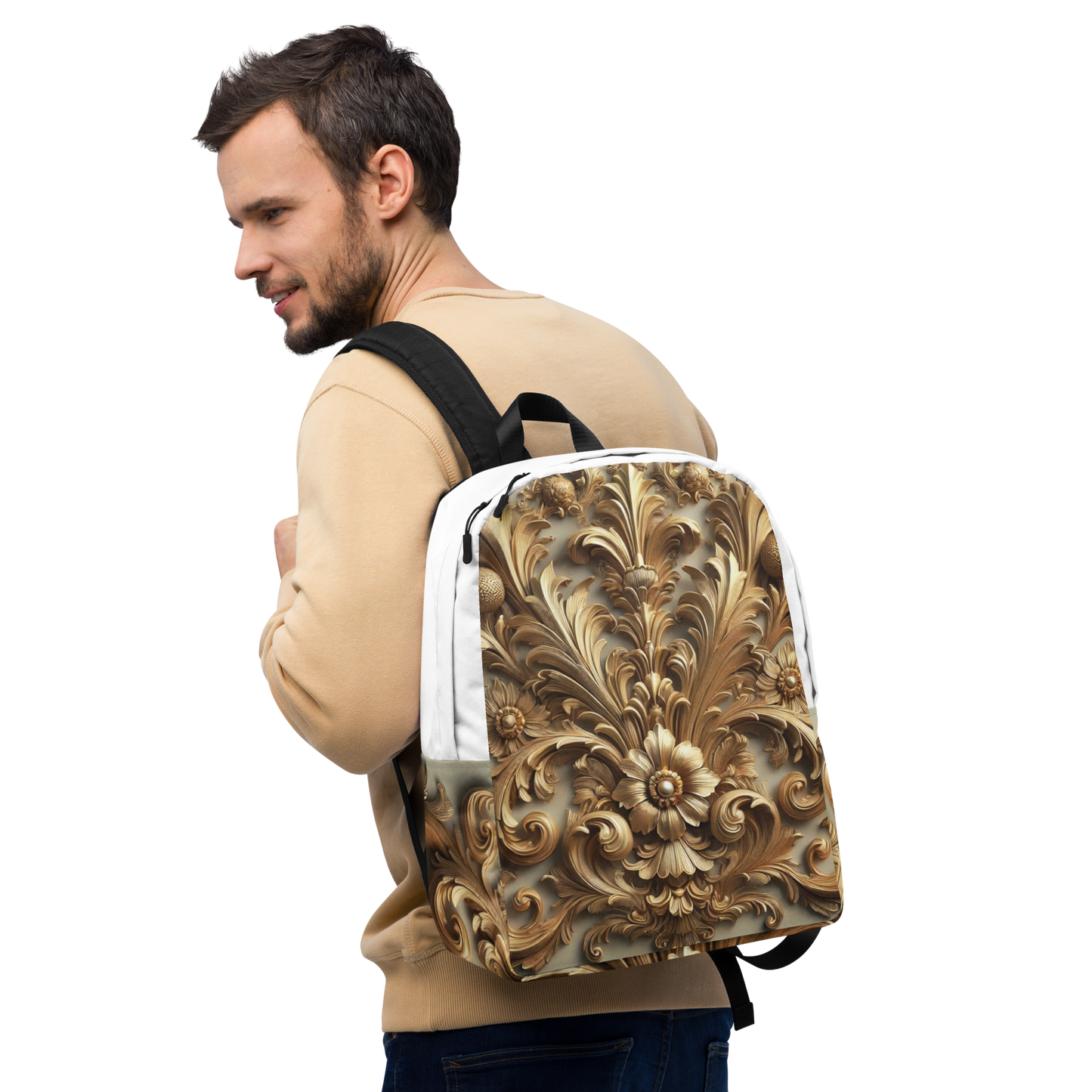Luxe Barok Rugzak – Waterdicht met Laptopvak en Ergonomische Schouderbanden