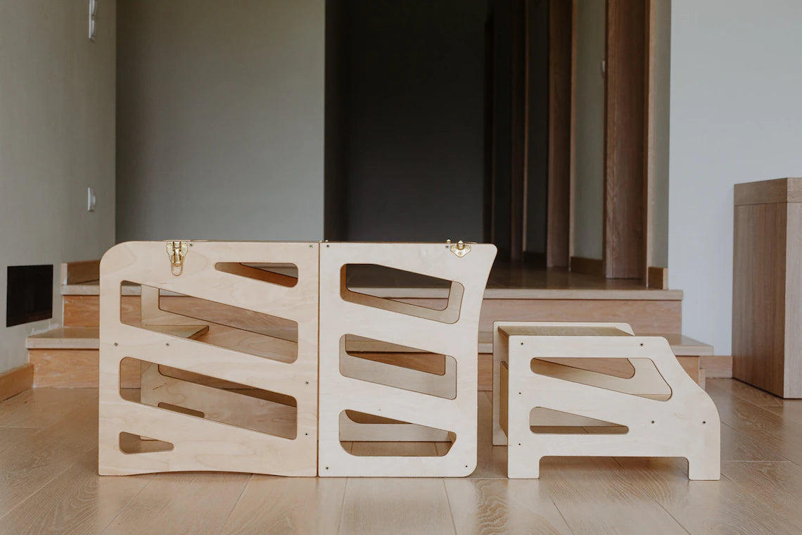 3 in 1 toren, bureau & glijbaan voor kinderen
