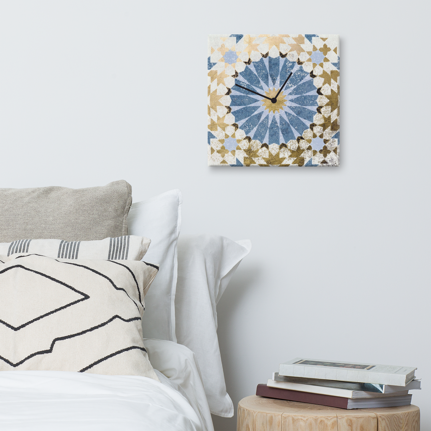 Celeste Doré Luxe Wandklok met Bladgoud – Acrylglas Designklok van Unique Treasure