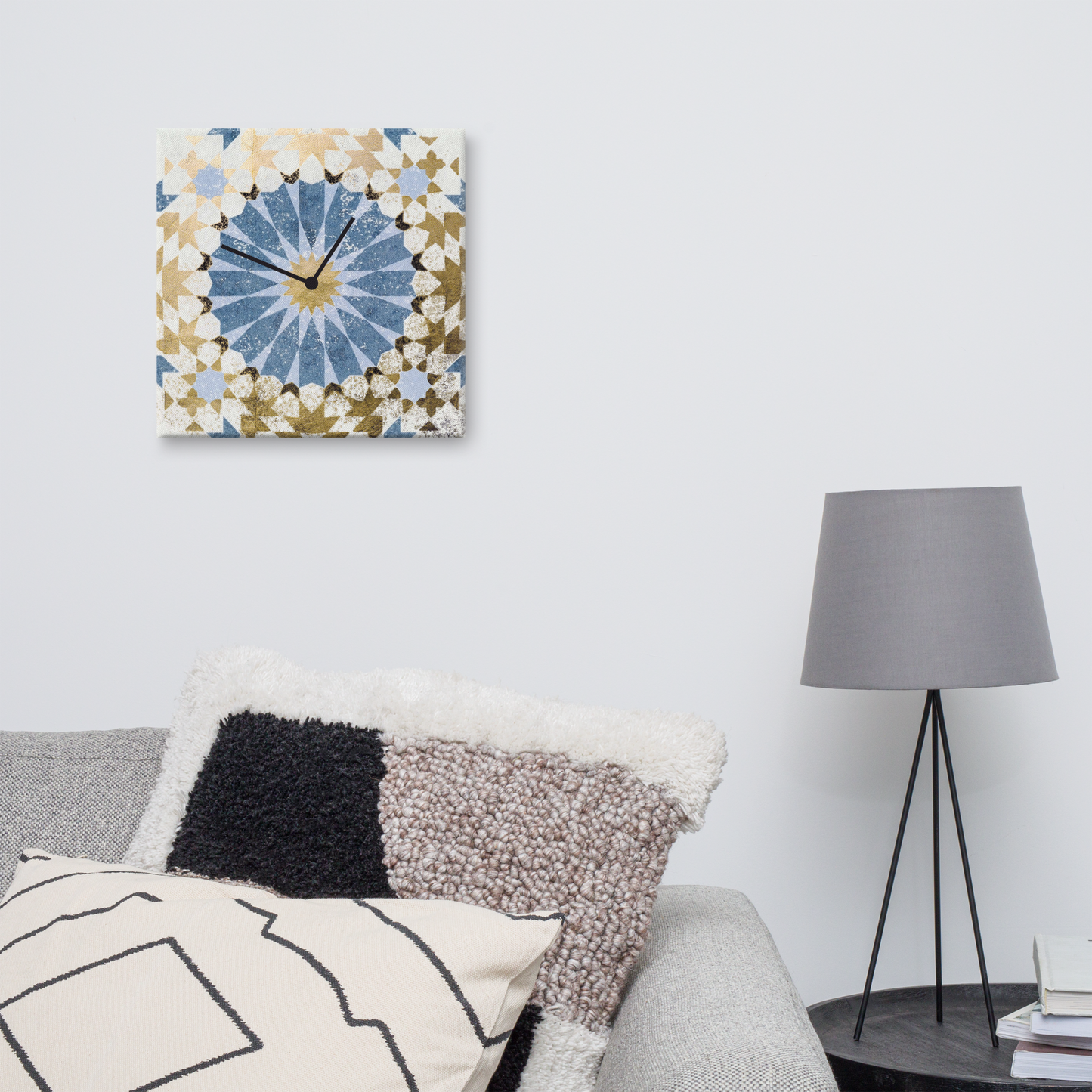 Celeste Doré Luxe Wandklok met Bladgoud – Acrylglas Designklok van Unique Treasure