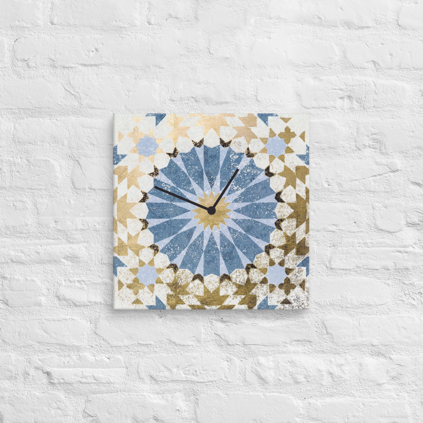 Celeste Doré Luxe Wandklok met Bladgoud – Acrylglas Designklok van Unique Treasure