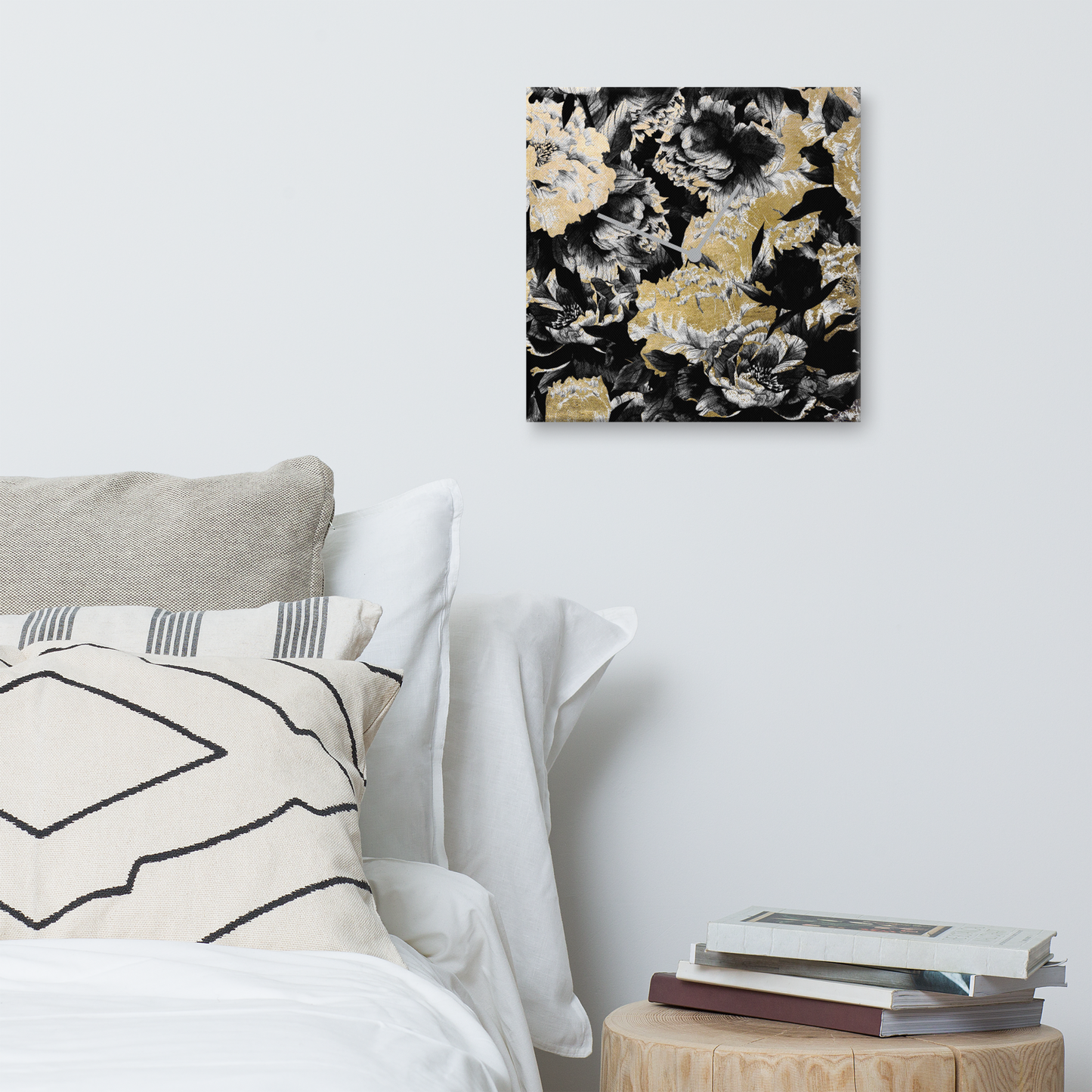 Grand Aureum Luxe Wandklok met Bladgoud – Design Acrylglas Klok van Unique Treasure