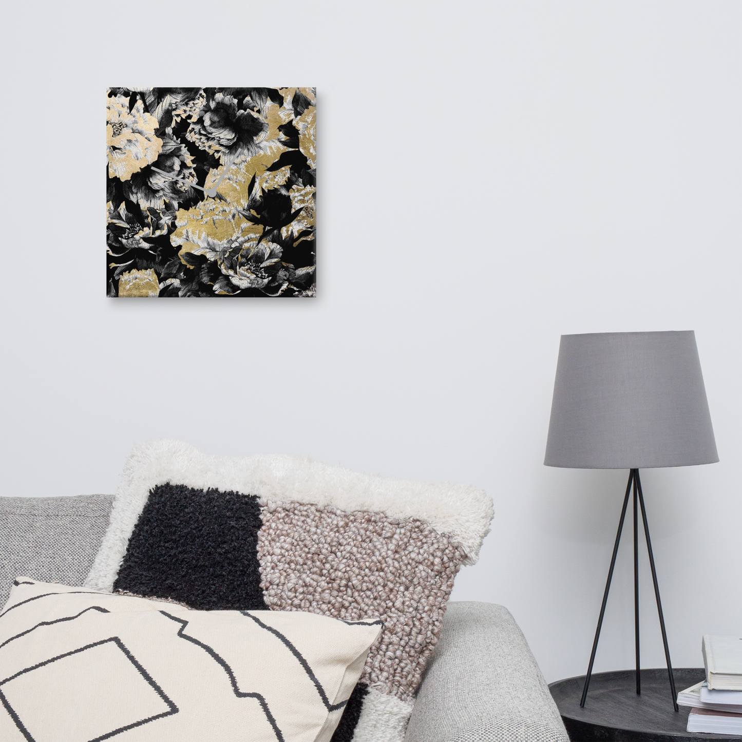 Grand Aureum Luxe Wandklok met Bladgoud – Design Acrylglas Klok van Unique Treasure