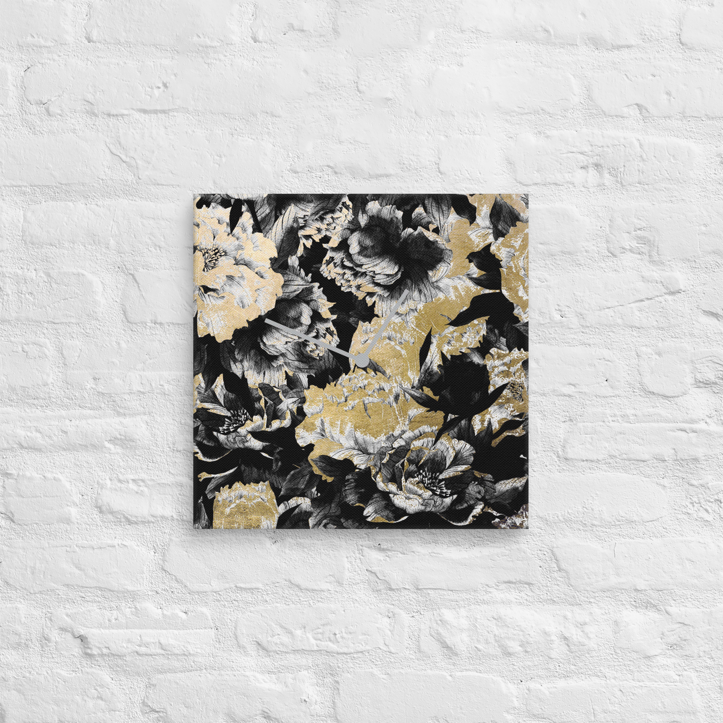 Grand Aureum Luxe Wandklok met Bladgoud – Design Acrylglas Klok van Unique Treasure