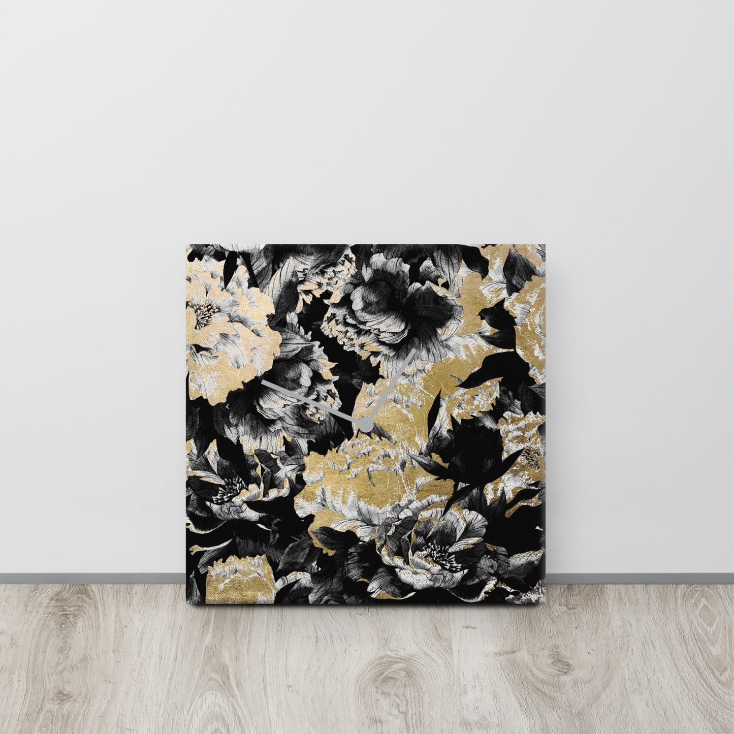 Grand Aureum Luxe Wandklok met Bladgoud – Design Acrylglas Klok van Unique Treasure
