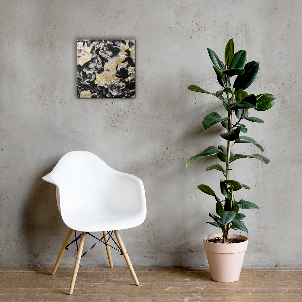 Grand Aureum Luxe Wandklok met Bladgoud – Design Acrylglas Klok van Unique Treasure